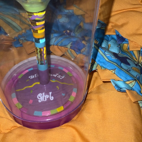 Handpainted Goblet Glasses “Birthday Girl” - Picture 3 of 3